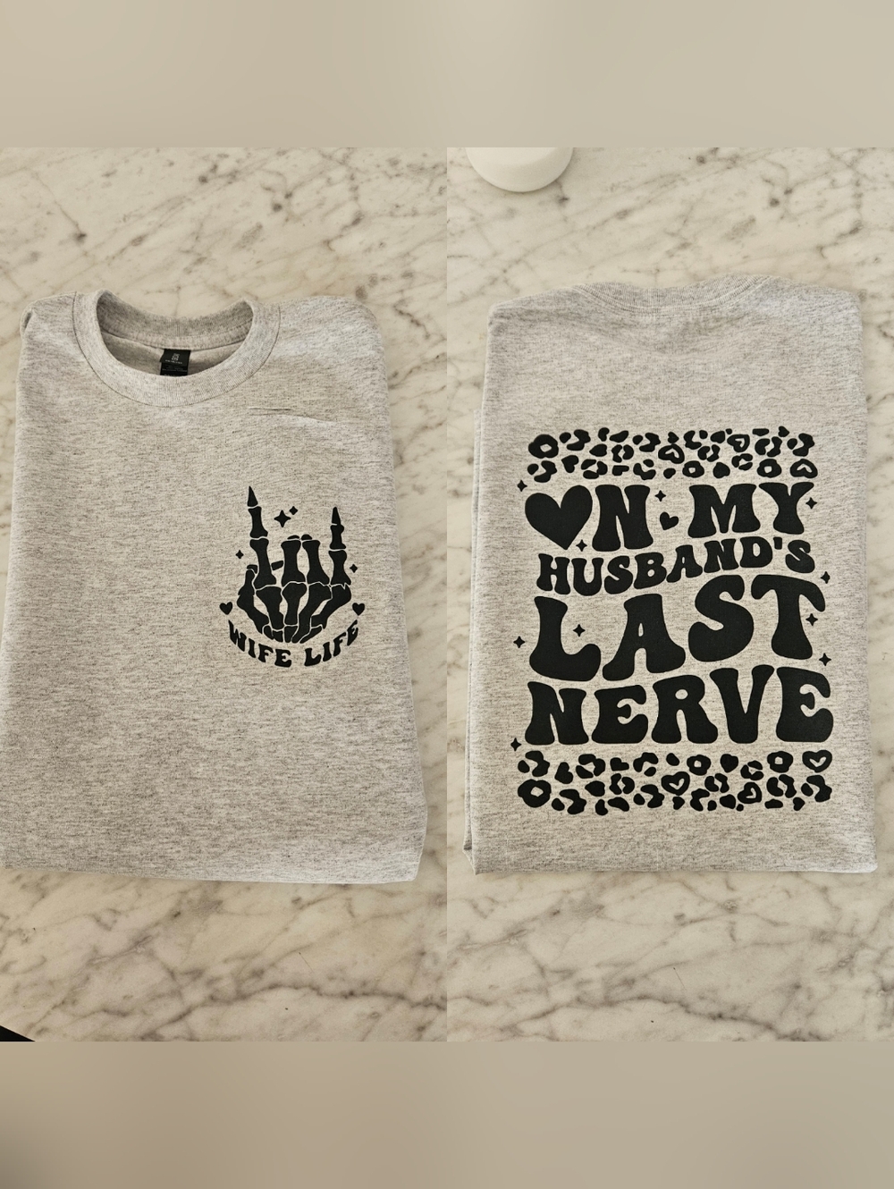 Wife shirt husbands last nerve popular retro humor cheetah print
